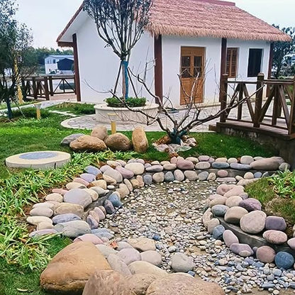 FANTIAN 40 lbs Garden Rocks Mexican Beach Pebbles, 3-4 Inch Decorative Large River Rocks for Landscaping Aquarium Yard Garden Paving Large Plant Crafting and Walkways | Natural Beach Pebbles, Decorative Stones for Landscaping, Aquarium, Yard, Garde, Plant
