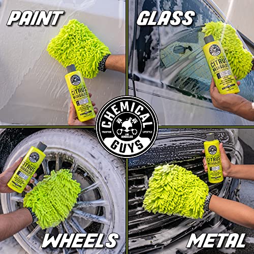 Chemical Guys, Ultimate Car Wash Bucket Kit, Dirt Trap, Mitt, Soap & Lid | Grit guard sinks debris to the bottom so it stays off your paint; a complete starter setup for safe at-home washing - style: HOL133