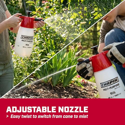 Chapin 48oz Pump Sprayer, Anti-Clog for Reliable Coverage, 2 Pack | Comfortable handheld design; thumb shut-off reduces fatigue during lawn, garden and household spraying tasks - size: 48 ounces (Pack of 2)