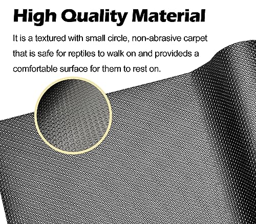 Reptile Carpet Bearded Dragon Tank Accessories for 40 Gallon, 20 Gallon, 50 Gallon,75 Gallon Tank, 17.5x39 Inch Non-Adhesive Reptile Mat Terrarium Liner For Leopard Gecko, Snake, Lizard and Tortoise - size: 17.5"x39"