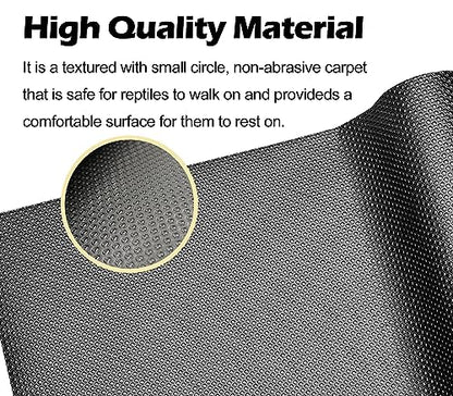 Reptile Carpet Bearded Dragon Tank Accessories for 40 Gallon, 20 Gallon, 50 Gallon,75 Gallon Tank, 17.5x39 Inch Non-Adhesive Reptile Mat Terrarium Liner For Leopard Gecko, Snake, Lizard and Tortoise - size: 17.5"x39"