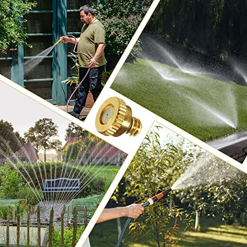 KUWAN 0.016" Orifice (0.4mm) Thread UNC 10/24 Brass Misting Nozzles 100PCS | Low Pressure Atomizing Misting Sprayer Water Hose Nozzle for Greenhouse, Landscaping, Outdoor Cooling Mister System - color: 100PCS