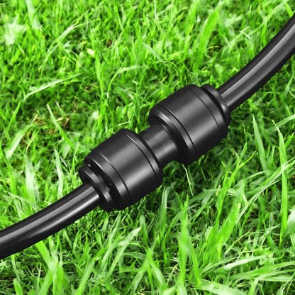 20 Pack 1/4" Quick Connect Fittings Coupling Connectors,1/4 Inch Irrigation Tubing Fittings Anti-Drop Push to Connect Fittings Locked Straight for 1/4 Inch Drip Tubing Garden Irrigation System - size: 20 Pack 1/4" Coupling