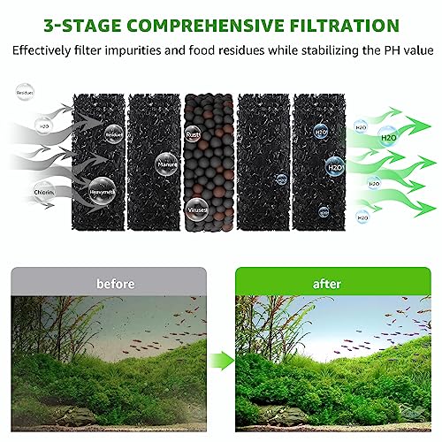 Electric Aquarium Vacemover Sand Wash Water Shower and Water Circulation, Timed Off