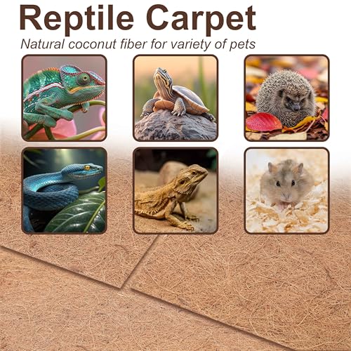 Sawysine 4 Rolls 12 x 14 Inch Coir Liner Roll Coconut Fiber Mat Natural Coconut Coir Liner Sheets Plant Potting Mat for Garden Planters Flower Window Box Basket Animal Pet Pad Reptile Carpet - size: 12 x 14 inch