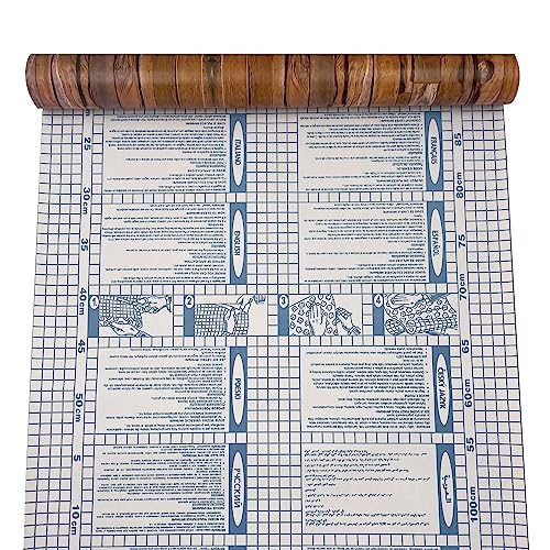 Yifely Self-Adhesive Shelf Liner Removable Tabletop Protect Paper for Covering Rent House Shelving Drawers, Rustic Wood Grain, 17.7 Inch by 9.8 Feet
