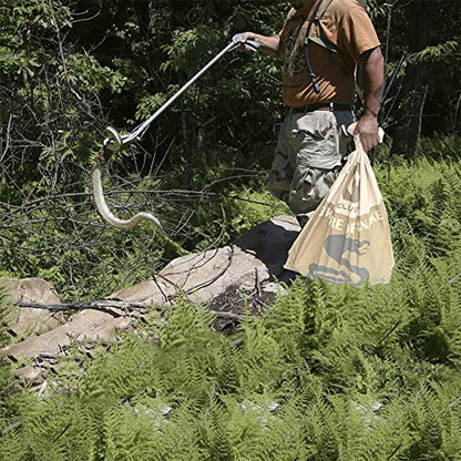 IC ICLOVER Snake Reptile Bag with Drawstring, Rattlesnake Bag for Transport | 20 x 28 Inch, with Sewn Bottom Safe Corners, Snake Bags for Moving Transporting Capturing Hunting Catching Large Reptile Sack