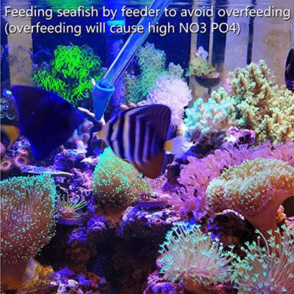 Aquarium Choice Coral Feeder Long Syringe Tube Liquid Fertilizer Feeder SPS HPS Marine Reef Coral Feeder Tool Fish Excreta Cleaner (3 Units 46.5CM/18.3 Inch) - size: 3 units 46.5CM/18.3 Inch