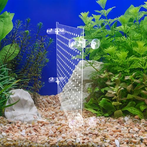 NUOBESTY Clear Acrylic Fish Tank Divider with Smooth Edges for Safe Fish Separation Flexible Transparent Aquarium Partition Board for Shrimp and Reptile Isolation Easy Installation Aquarium