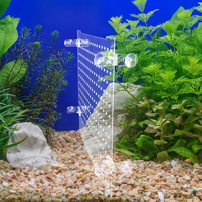 NUOBESTY Clear Acrylic Fish Tank Divider with Smooth Edges for Safe Fish Separation Flexible Transparent Aquarium Partition Board for Shrimp and Reptile Isolation Easy Installation Aquarium