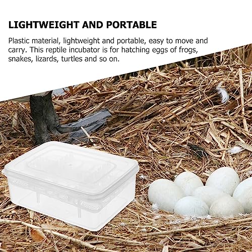 Professional Reptile Egg Incubation Tray 16-Compartment Hatchery Box for Snakes Lizards Turtles - color: without thermometer