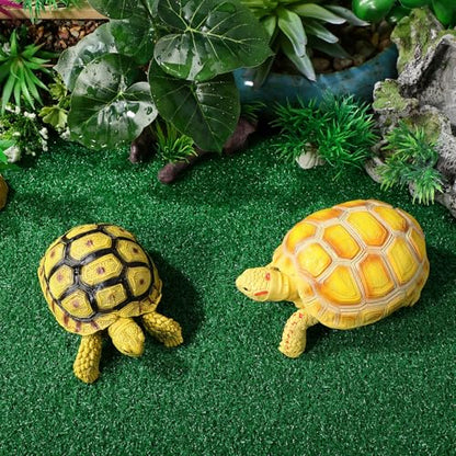 FAVOMOTO Fake Turf for Aquarium Turtle Basking Platform Turf Artificial Grass for Turtle Tank Fish Tank Simulation Climbing Platform Mat 19.68 X 9.84 X 0.19 in