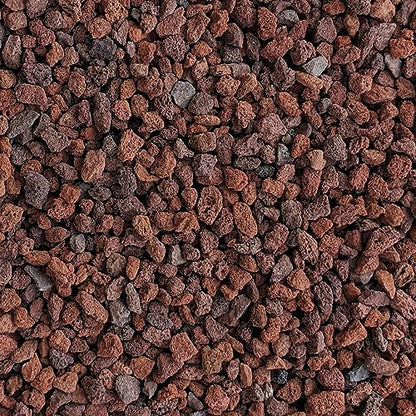 Red Lava Rocks for Plants Natural Horticultural Volcanic Rock (1/4" Size) (Mined in USA) (5-lb Bag) - size: 5-lb Bag