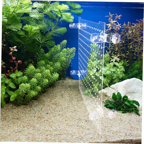 Happyyami Clear Acrylic Fish Tank Divider for Aquarium Isolation Flexible Transparent Separator Plate with Smooth Edges for Fish Shrimp Reptiles Versatile Fit for Various Tank Enhances