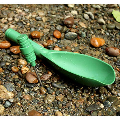 ASR Outdoor Metal Detector Plastic Sand Scoop with Steel Probe for Metal Detecting - color: Black with Probe