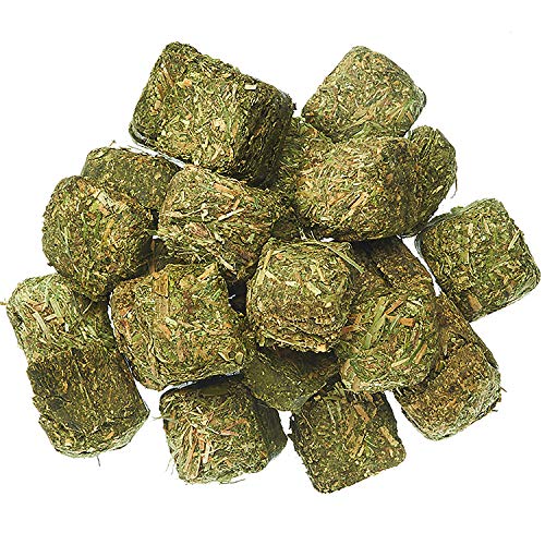 Timothy Hay Cubes 3 lb - 100% All Natural, High Fiber, Sun Cured Timothy Grass Food & Treat - Rabbits, Guinea Pigs, Chinchillas, Degus, Prairie Dogs, Tortoises, Hamsters, Gerbils, Rats & Small Pets - size: 3 Pound (Pack of 1)