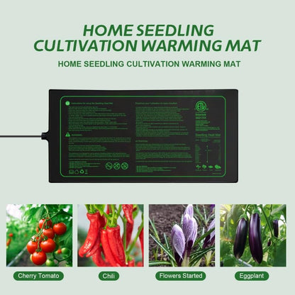 10"x20" Seedling Heat Mat for Seed Starting and Germination,2 Pack | Durable Waterproof Hydroponic Heating Pad with ETL Certified for Indoor Plant Gardening and Cutting, Brewing and Greenhouse - style: 2 pack-20"x10"-Upgrade version