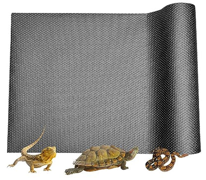 LWFCOEE Reptile Carpet Bearded Dragon Tank Accessories for 40 Gallon, 20 Gallon, 50 GallonTank, 17.5x79 Inch Non-Adhesive Reptile Mat Terrarium Liner for Leopard Gecko, Snake, Lizard and Tortoise - size: 17.5"x79"
