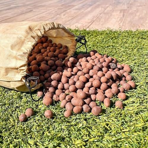 PGN Clay Pebbles LECA 15 Liters (2 lbs) for Hydroponics & Plants - size: 5 Liters (2 Pounds)