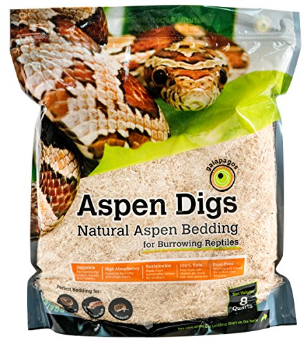Galápagos (05064) Aspen Digs Shavings Bedding, 8-Quart, Natural - size: 8 quarts