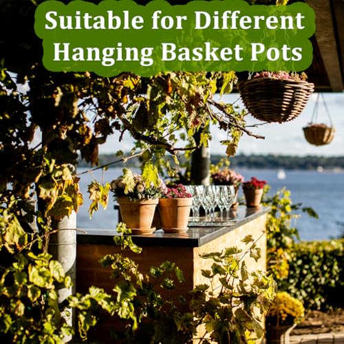 2 PCS Round Coco Liners Hanging Basket Liner Natural Replacement Coconut Fiber Liner for Hanging Basket Flower Pot (18 inch) - size: 18 inch