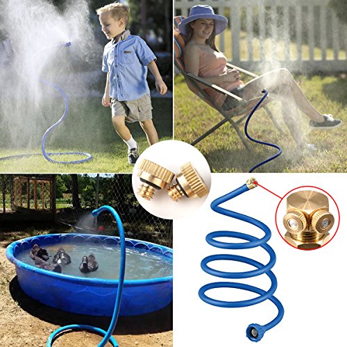 Brass Misting Nozzles for Outdoor Cooling System 22 pcs,0.012" Orifice (0.3 mm) 10/24 UNC by Aootech