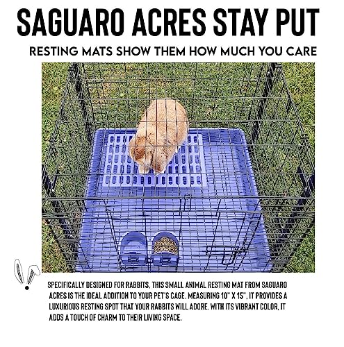 Saguaro Acres Rabbit and Small Animal Cage Resting Mat for Wire Floored Cages 2 Pack (Purple) - color: Purple