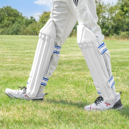 FORZA Original Wicket Keeper Pads | Lightweight Cricket Wicketkeeping Pads with Cane & Foam Protection, Artificial Leather Facing & Adjustable Straps | Youth & Adult Sizes - size: Youth