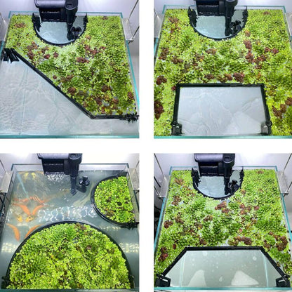 Floating Plant Corral for Aquarium, Fish Tank Accessories to Separate Floating Plants, Automatically Adjusts Height with Water Level, Suitable for All Floating Plants and All Aquariums (Style 3) - size: Style 3