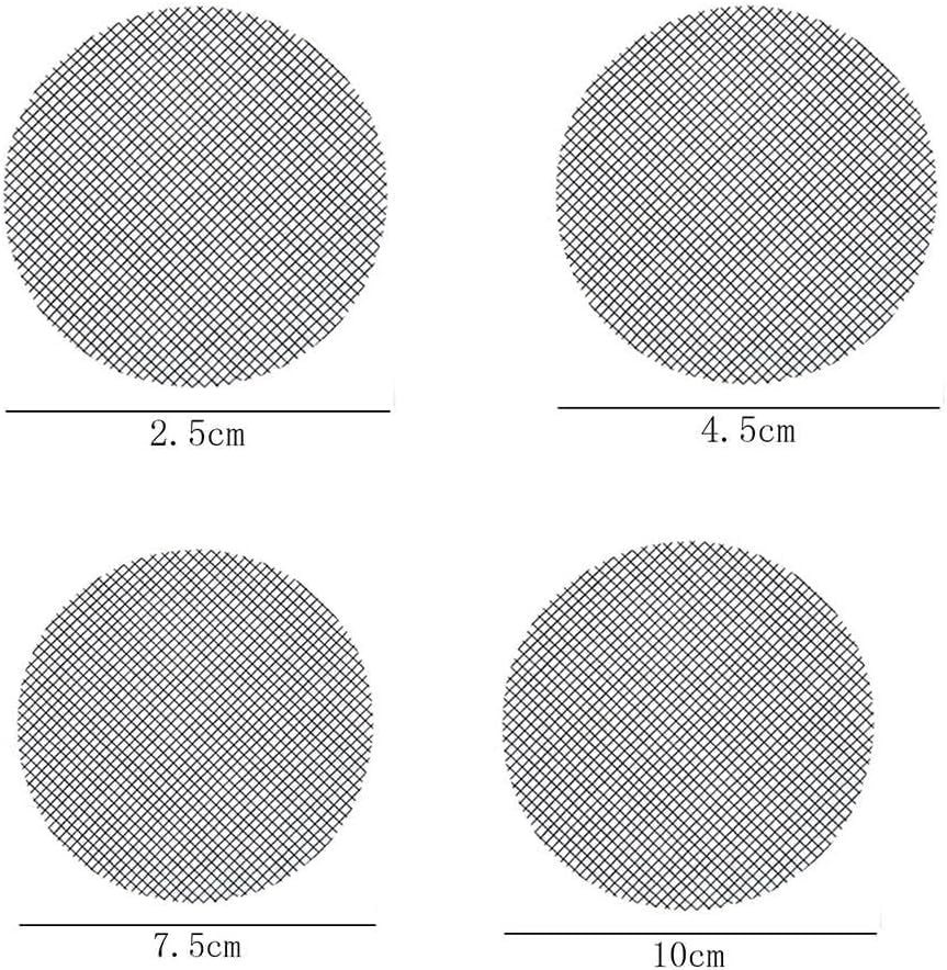 100Pcs Black Round Mesh for Plant Pot,Plant Pot Hole Meshs Pad Bonsai Meshs Flower Pot Drainage Mesh Drainage Hole Screens Bonsai Pot Bottom Grid Mat(2.5cm) Garden Pots